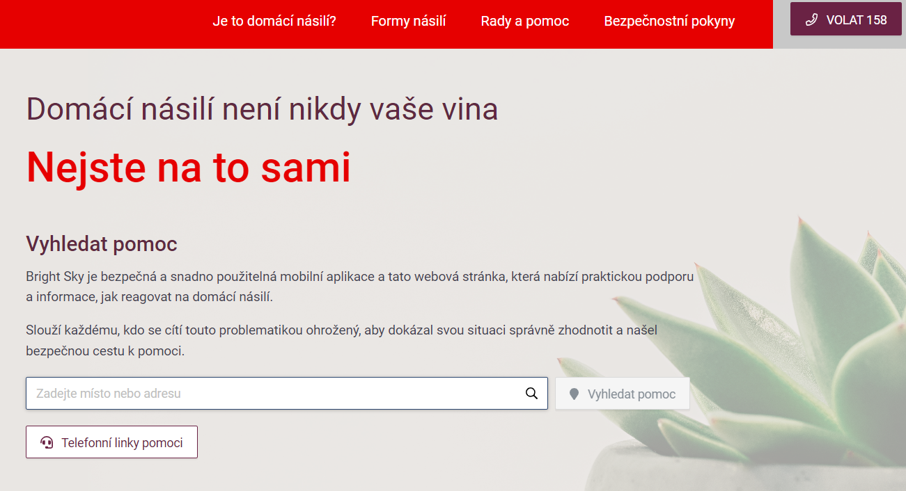 náhled webu Bright Sky